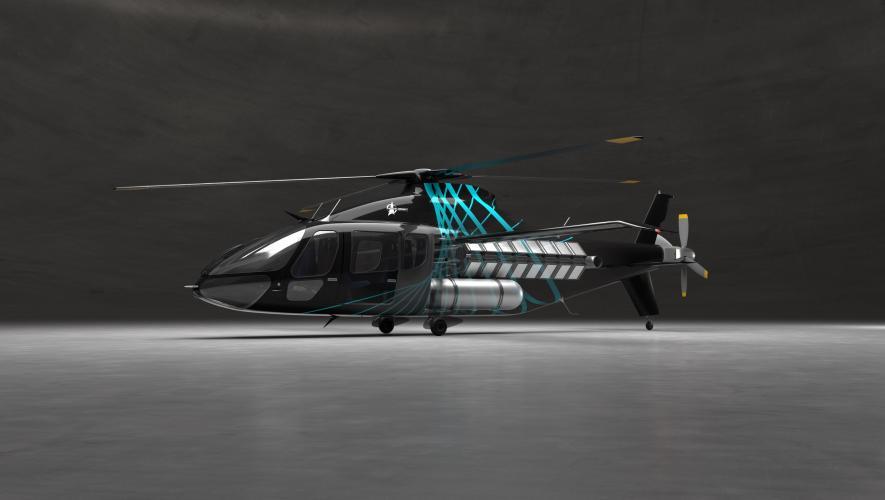 Piasecki's PA-890 hydrogen-powered helicopter
