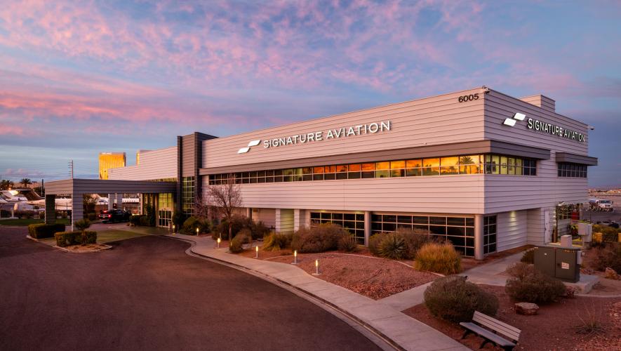 Signature Aviation's Las Vegas FBO with new branding