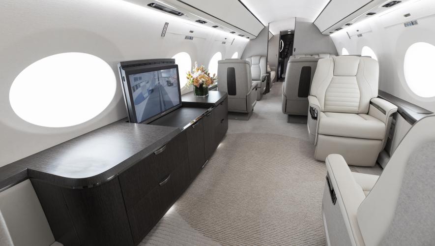 Gulfstream G700 jet interior