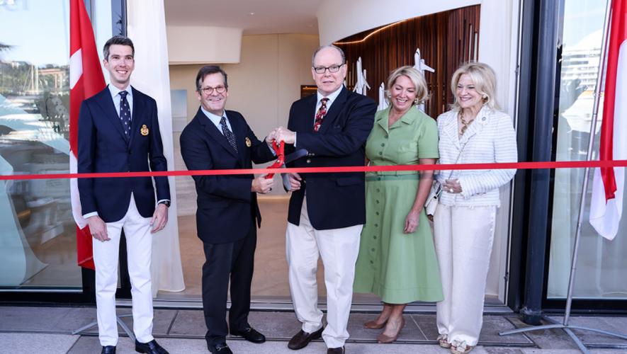 Ribbon cutting in Monaco by Prince Albert II and Bombardier chairman Pierre Beaudoin