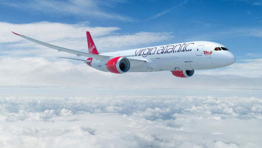 A Virgin Atlantic Boeing 787 is set to make the first transatlantic flight running on 100 percent sustainable aviation fuel.