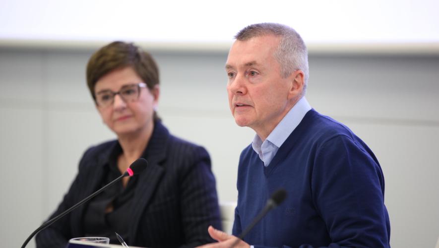 IATA director general Willie Walsh (pictured right) and chief economist Marie Owens Thomsen