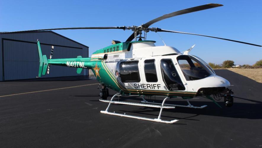  Florida's Orange County Sheriff’s Office Bell 407 helicopter on airport ramp