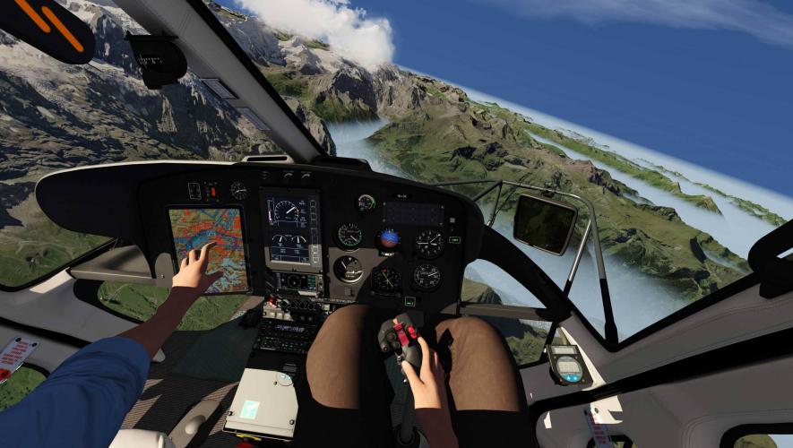 Loft Dynamics Airbus H125 virtual reality simulator