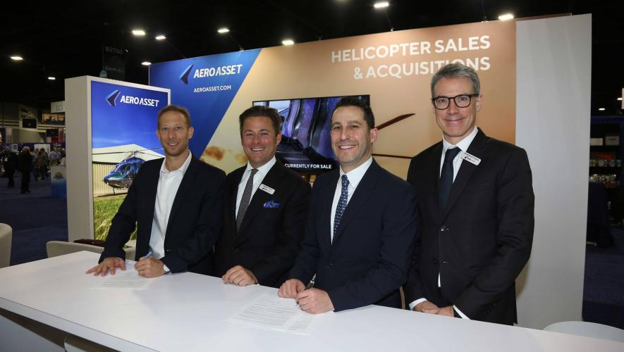 AeroAsset 3 helicopter agreements at HAI Heli-Expo 2023