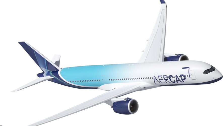 Digital rendering of AerCap Airbus A350-900