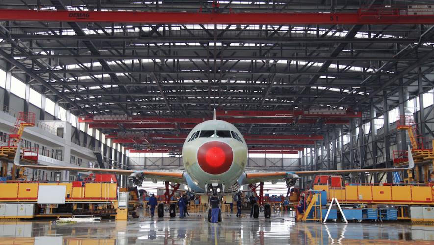 Airbus A320 under assembly in Tianjin