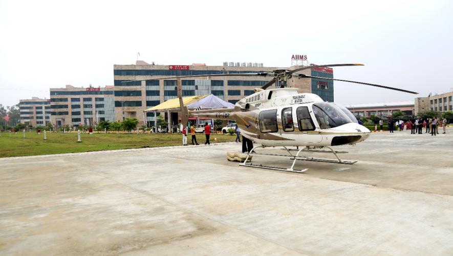 Helicopters at the All India Institute of Medical Science