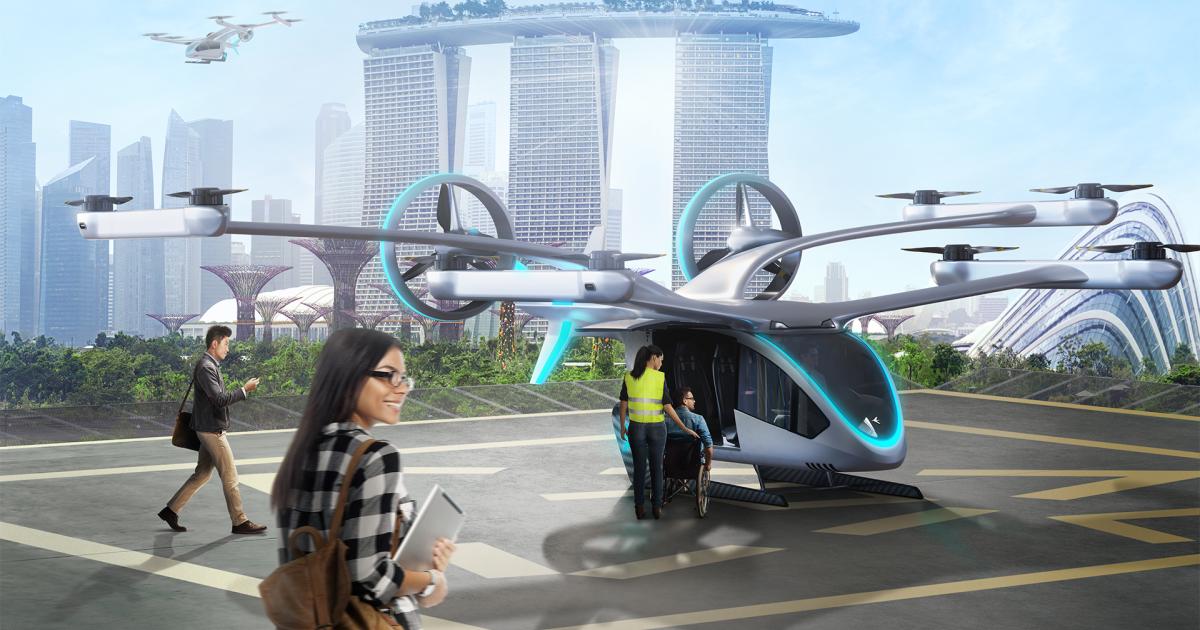 Eve Air Mobility sees its eVTOL vehicle operating in cities such as Singapore.