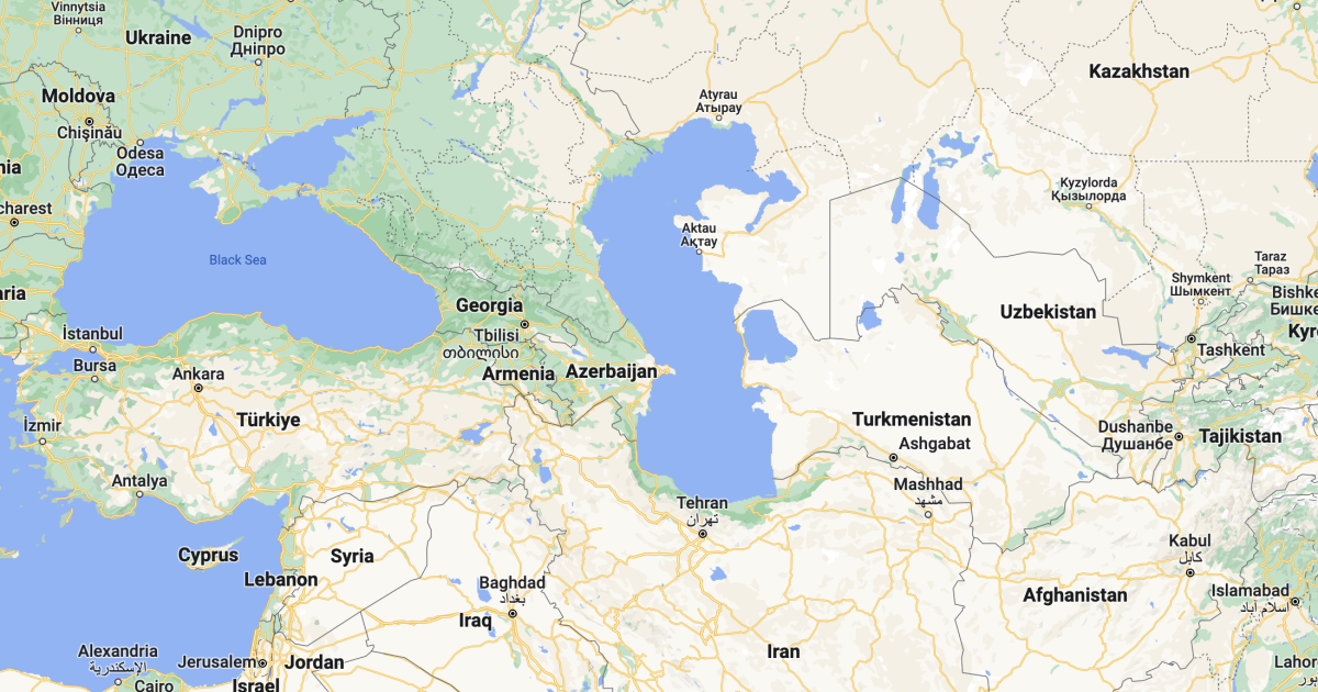 Armenia and Azerbaijan are situated between Europe and Asia
