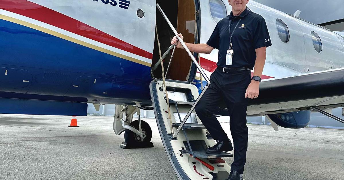 Davinci Jets pilot Barry Blackwood appreciates the benefits of SmartSky's Lite airborne connectivity system.