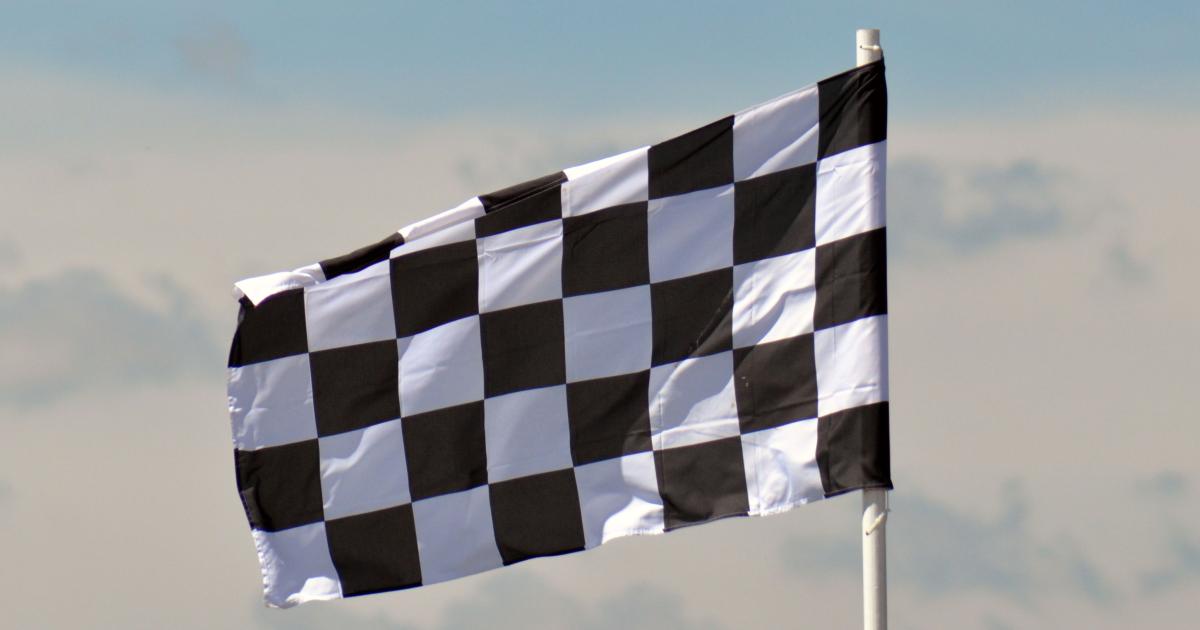 Car racing flag
