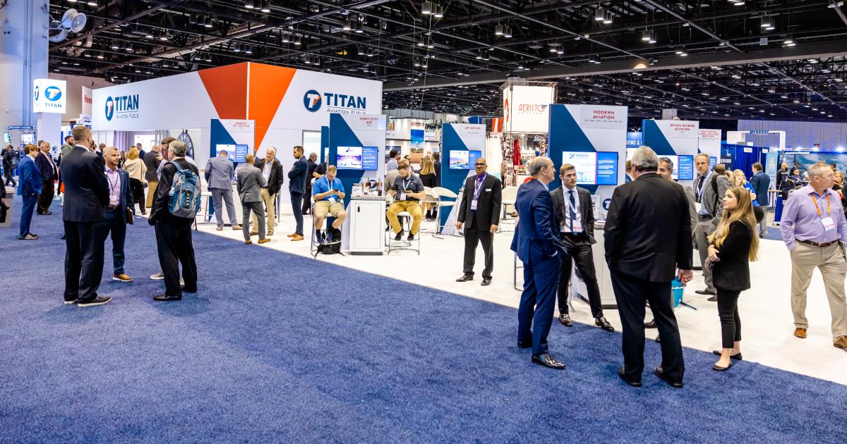 Titan Fuels display at NBAA