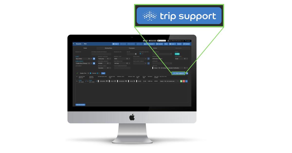 MyAirOps trip support feature connects to flight operations portal