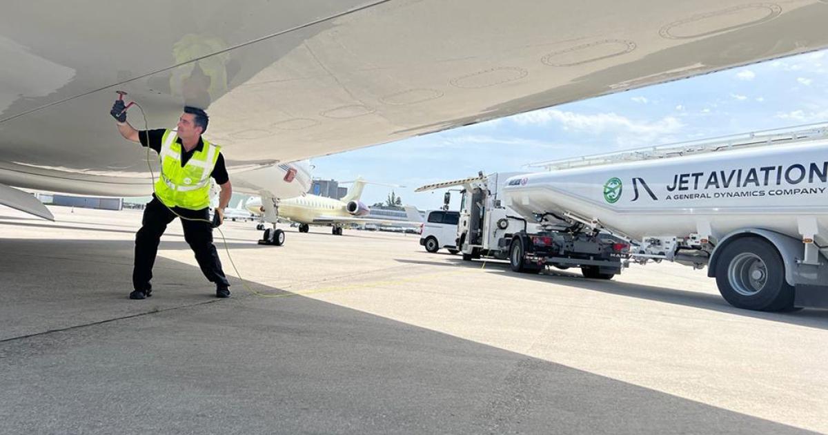 Jet Aviation provides sustainable aviation fuel to business aircraft at EBACE show
