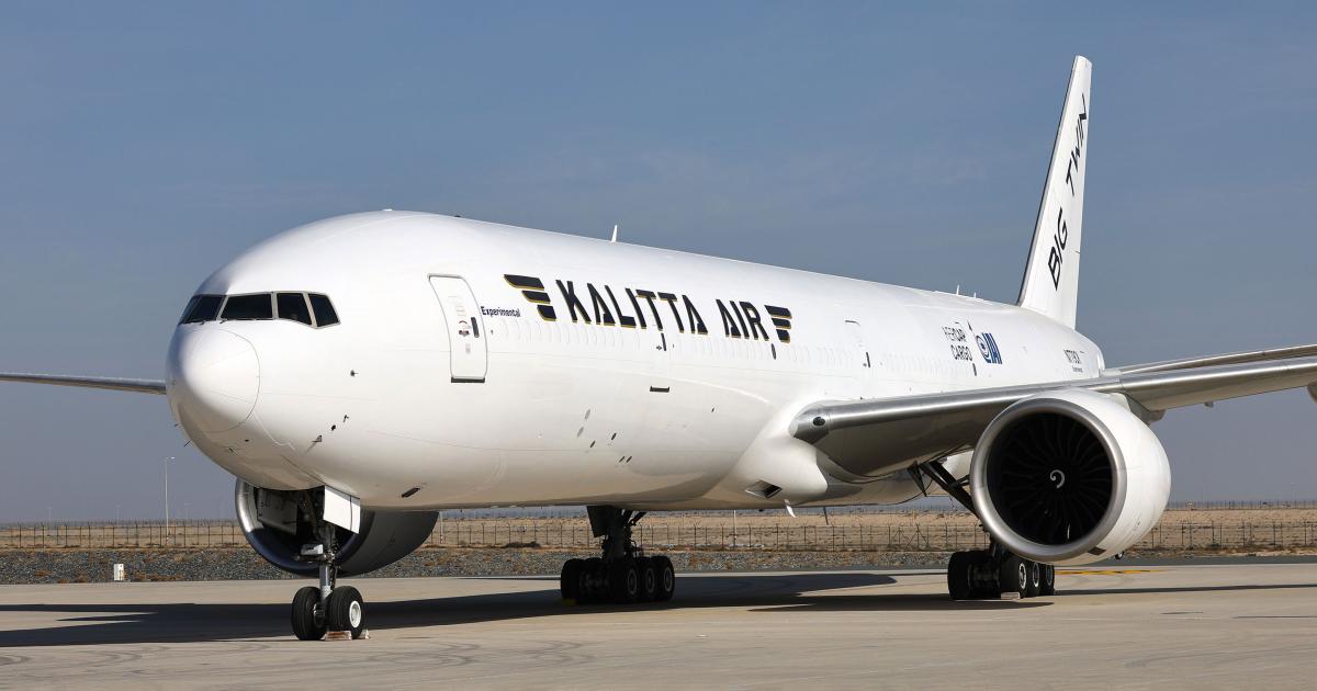 IAI’s Boeing 777-300ERSF “Big Twin” Freighter Lands in Dubai