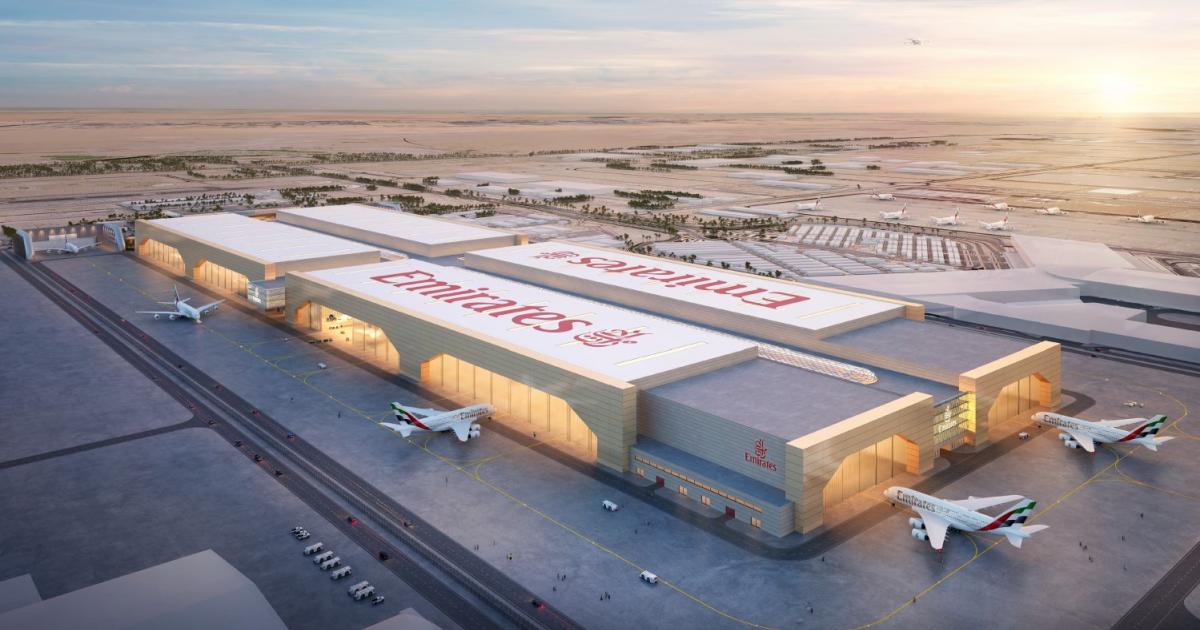 Emirates new maintenance facility at Dubai World Central