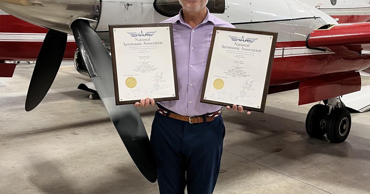 Nick Guida Tamarack Aerospace record-breaking King Air flight