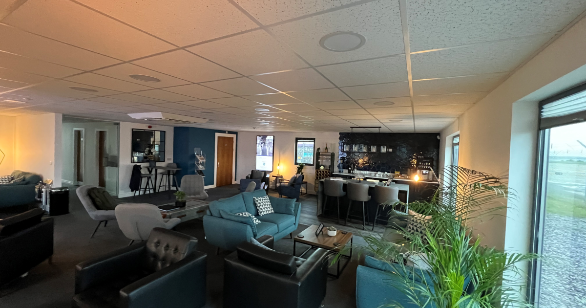 Passenger lounge at XLR Executive Jet Centers-Liverpool