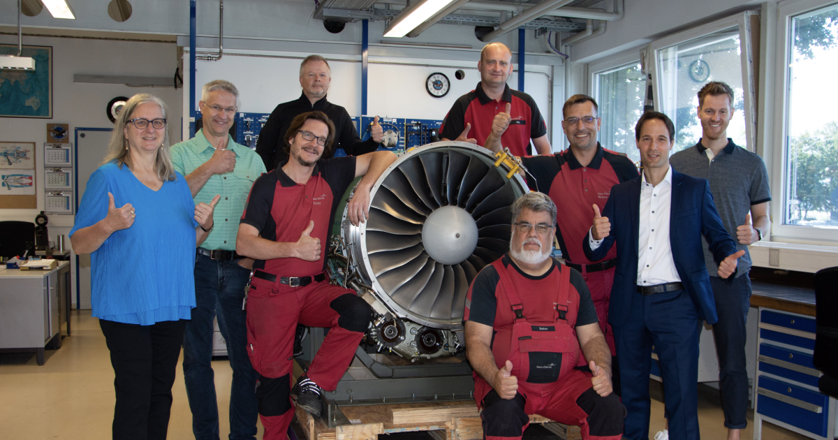 The Aero-Dienst team celebrates 30 years as a designated Pratt & Whitney Canada (P&WC) service provider.
