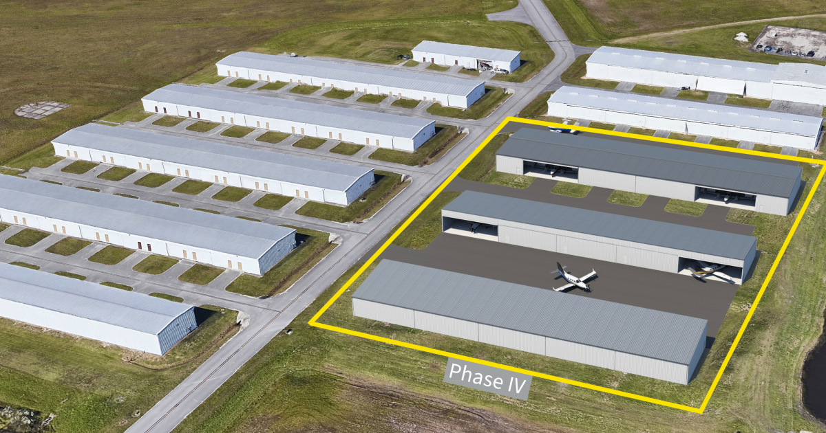 Sheltair's planned Phase IV hangar development at KISM