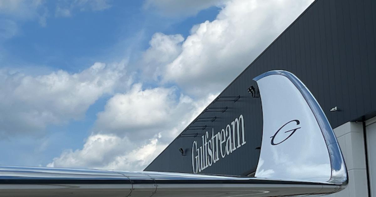 Gulfstream Aerospace winglet and logo