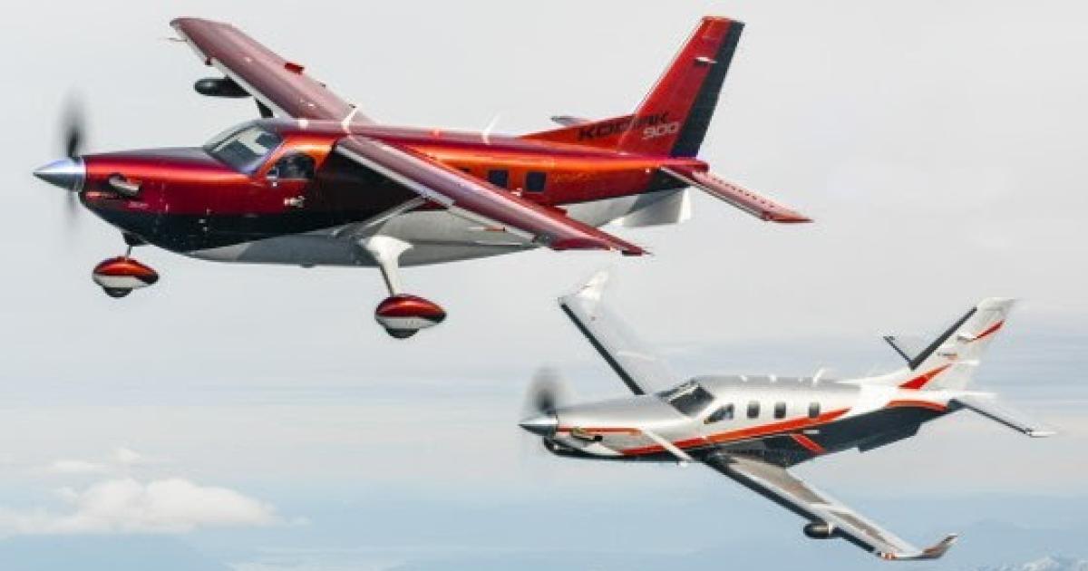 Kodiak 900 and TBM 960 in flight (Photo: Daher)