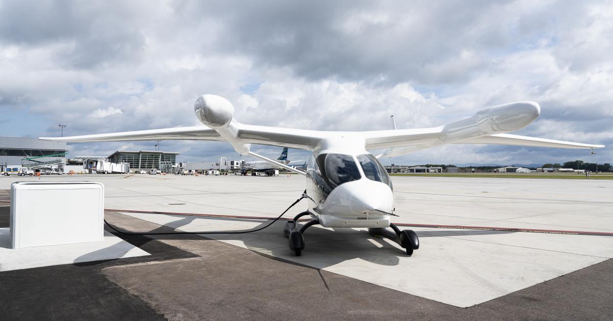 Beta's electric charging cube and its Alia electric aircraft 