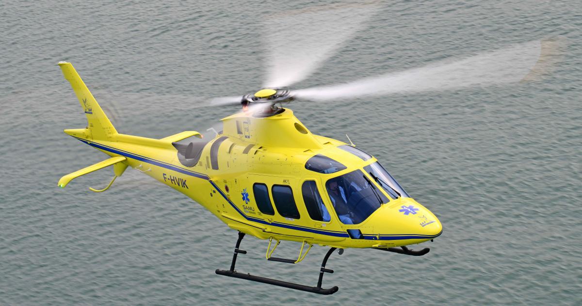 Leonardo A109 Trekker helicopter