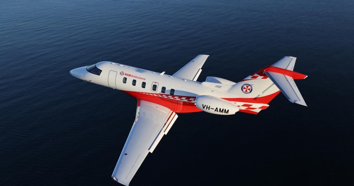 PC-24 in NSW Air Ambulance EMS livery