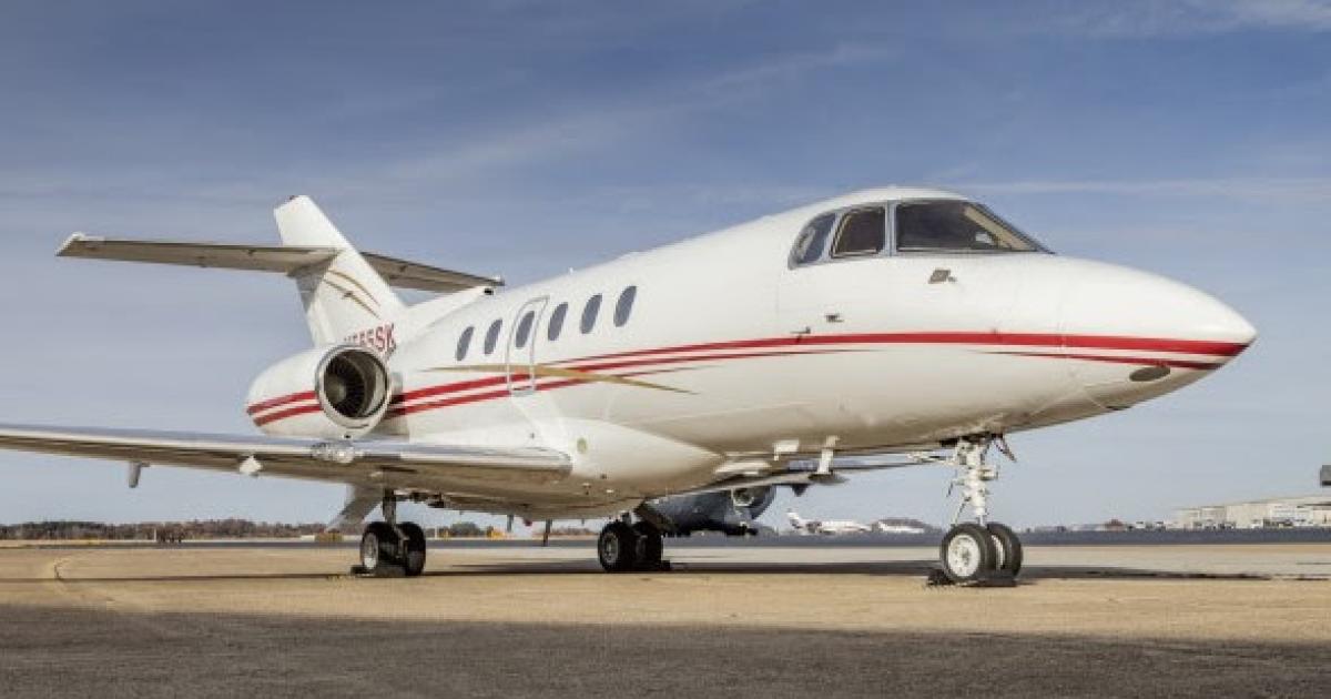 Hawker 800XP listed by Jet Access, Greenfield, Ind.