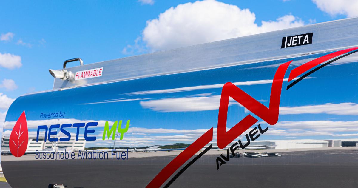Avfuel refueler with Neste branding