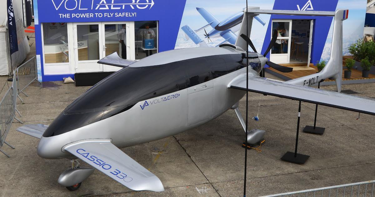 VoltAero Cassio 330 at Paris Airshow 2023