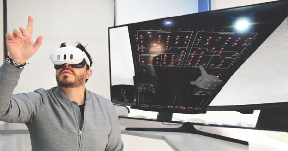 CAE is using virtual reality technology to improve training for maintenance technicians