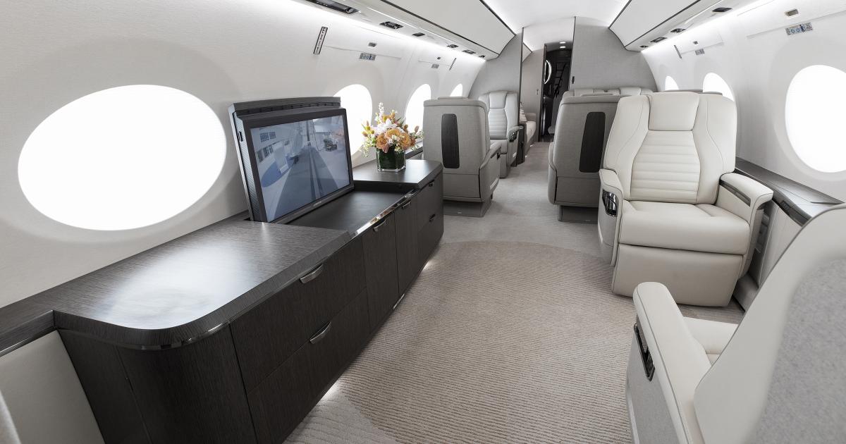 Gulfstream G700 jet interior