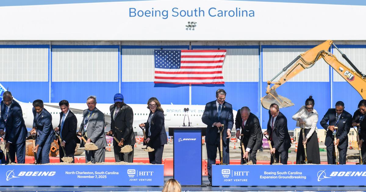 Boeing South Carolina expansion groundbreaking November 2025