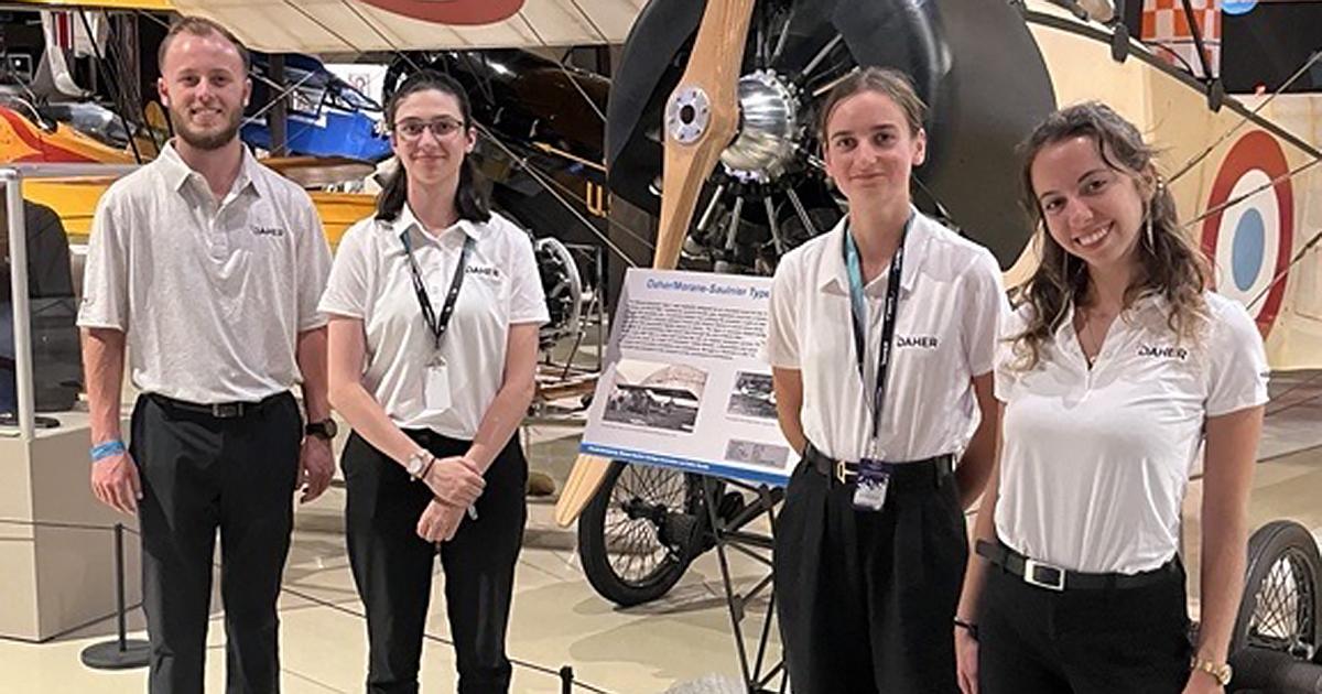 2024 interns at EAA AirVenture Oshkosh