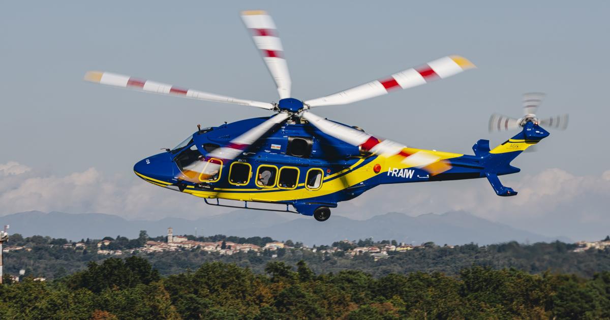 Leonardo AW189 helicopter