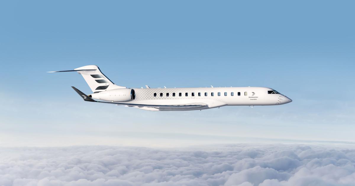 Bombardier Global 8000 business jet
