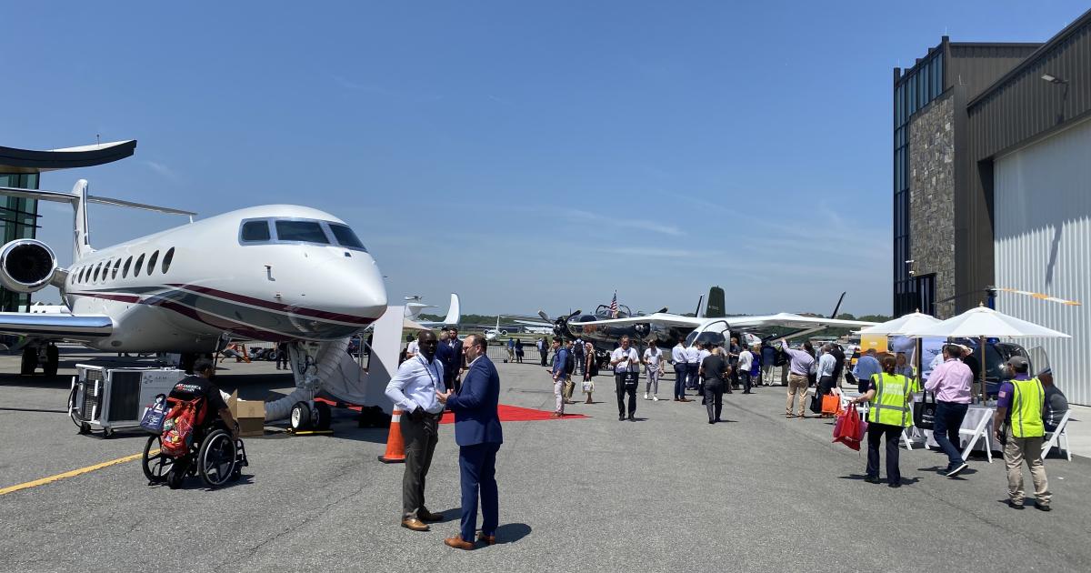 Static display at NBAA Westchester Regional 