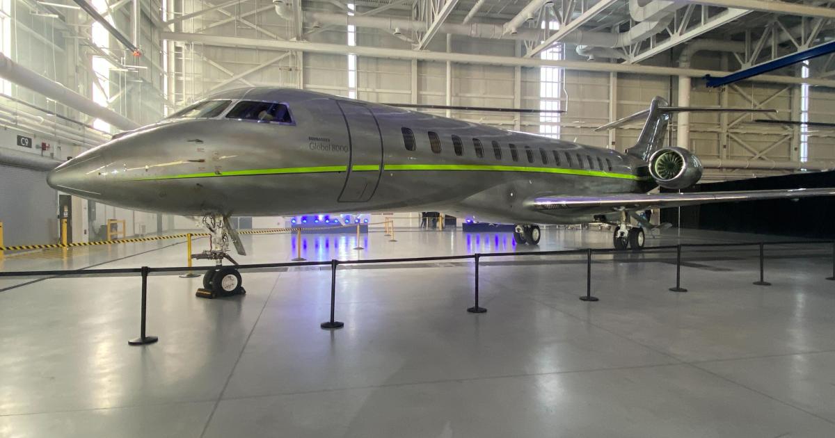 Bombardier Global 8000 first delivery