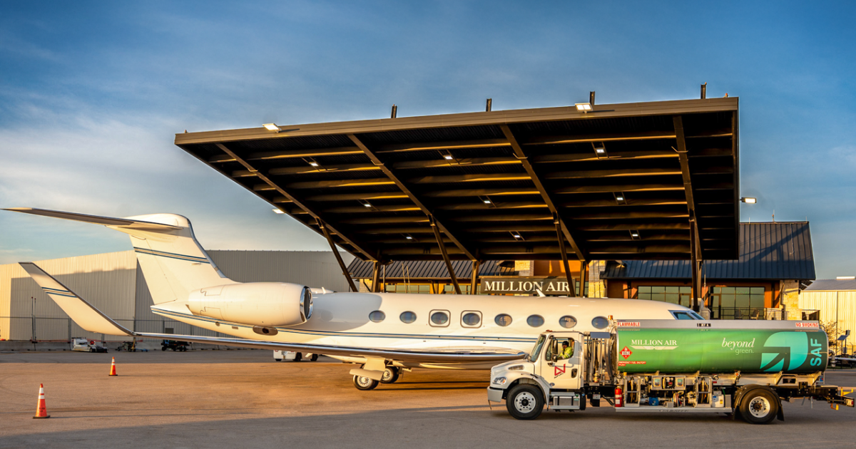 Million Air Austin with refueler