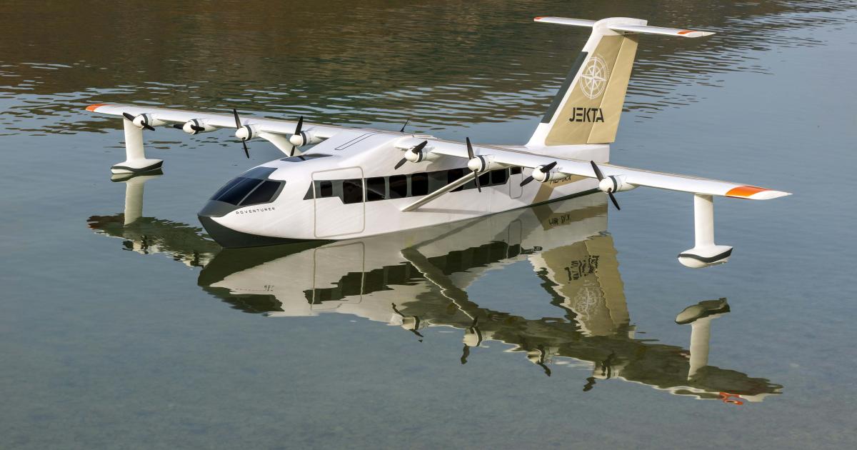 Jekta sub-scale mode of amphibious aircraft