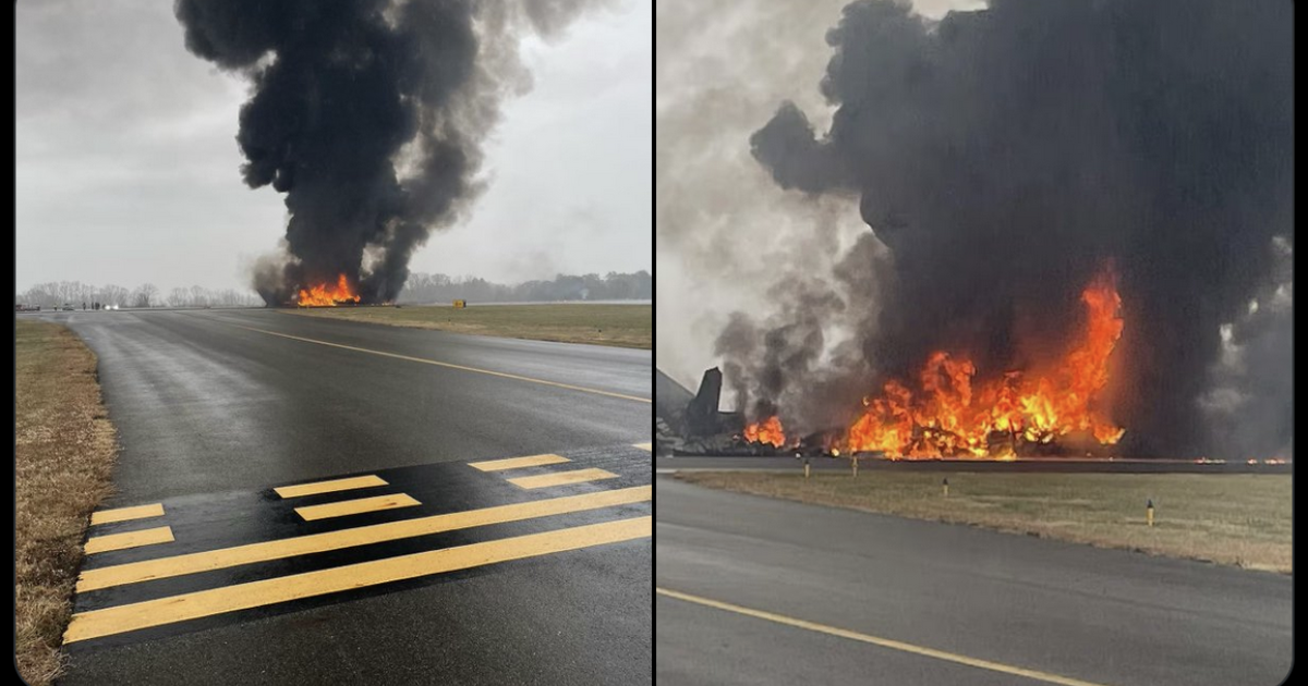 Images of the scene from social media 