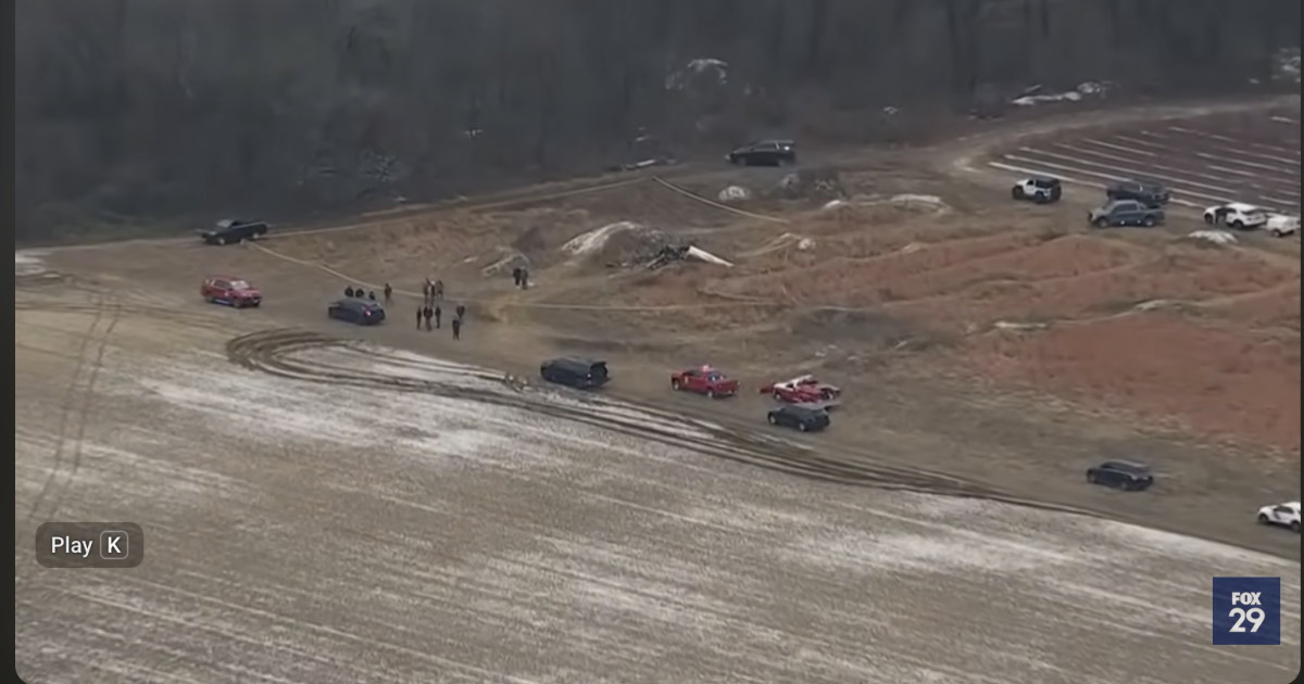 Screenshot of crash footage posted by Fox 29 Philadelphia.