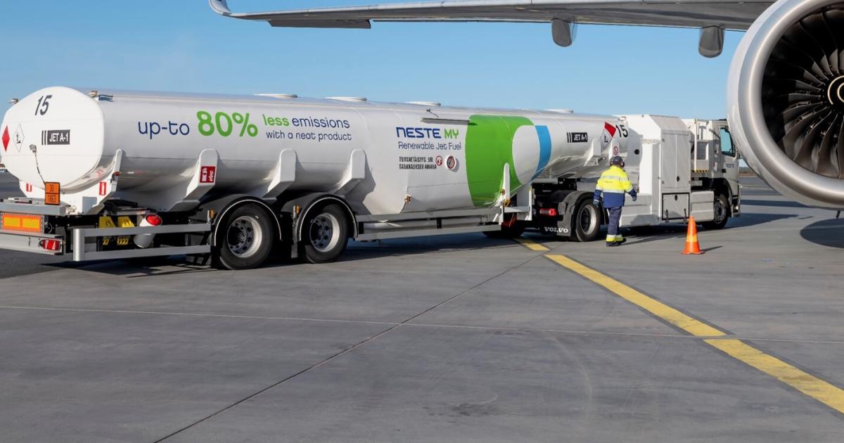 Neste-branded SAF tanker