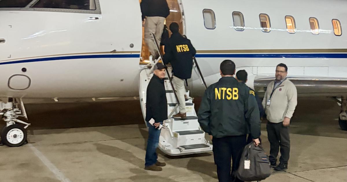 NTSB investigators board a plane to North Carolina to investigate the Citation II crash