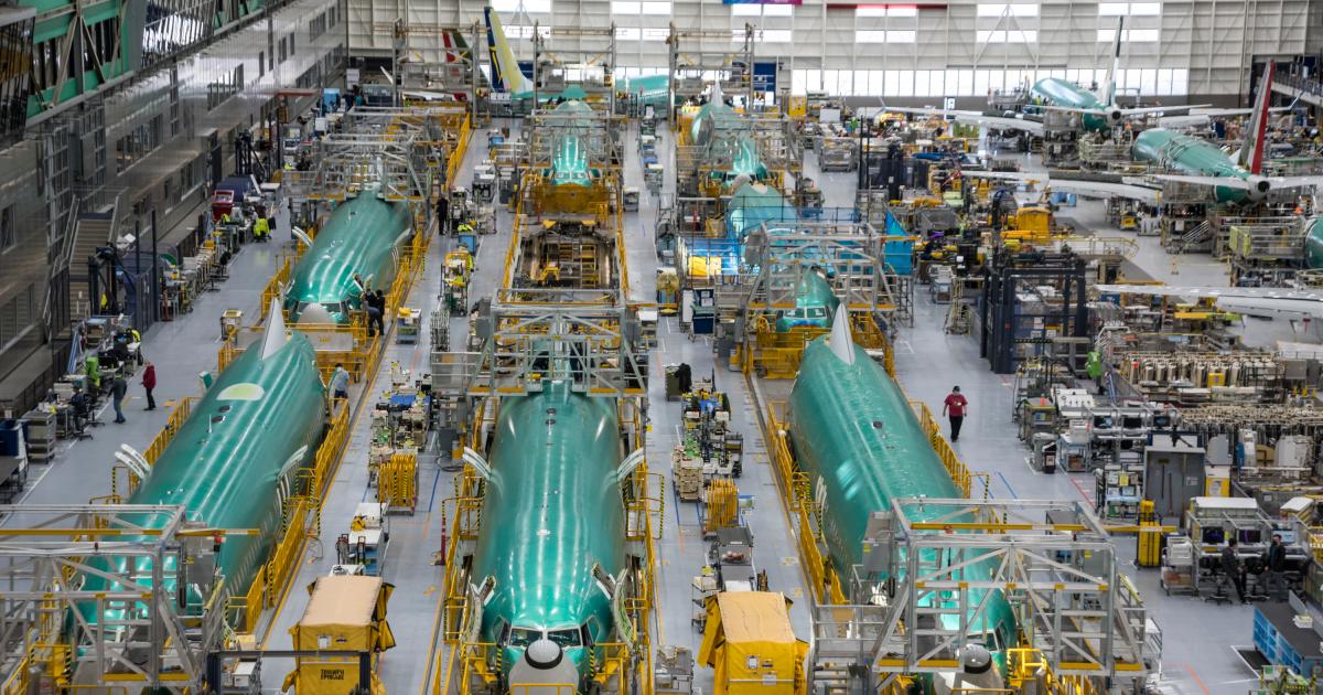 Boeing 737 final assembly in Renton 