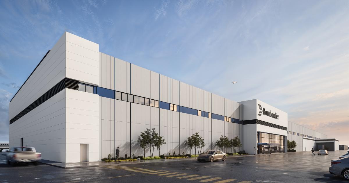 Rendering of Bombardier's planned new manufacturing facility in Montreal.