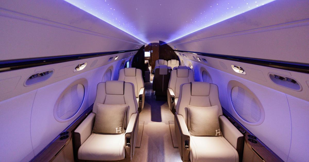 VIP Completions Starlight headliner in a G550